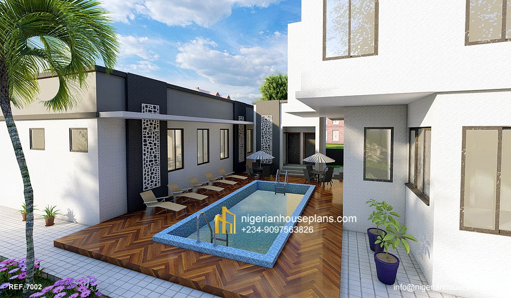7 bedroom duplex with pent floor (Ref. 7002)